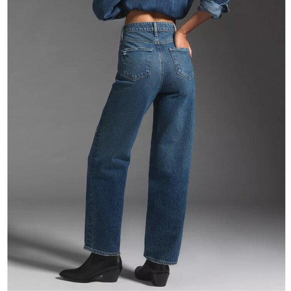 PAIGE Alexis High-Rise Barrel Jeans Lovejoy Distressed 27 - Picture 2 of 15